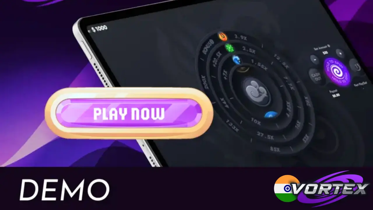 Free Vortex game demo to practice with play credits, no real-money bets.
