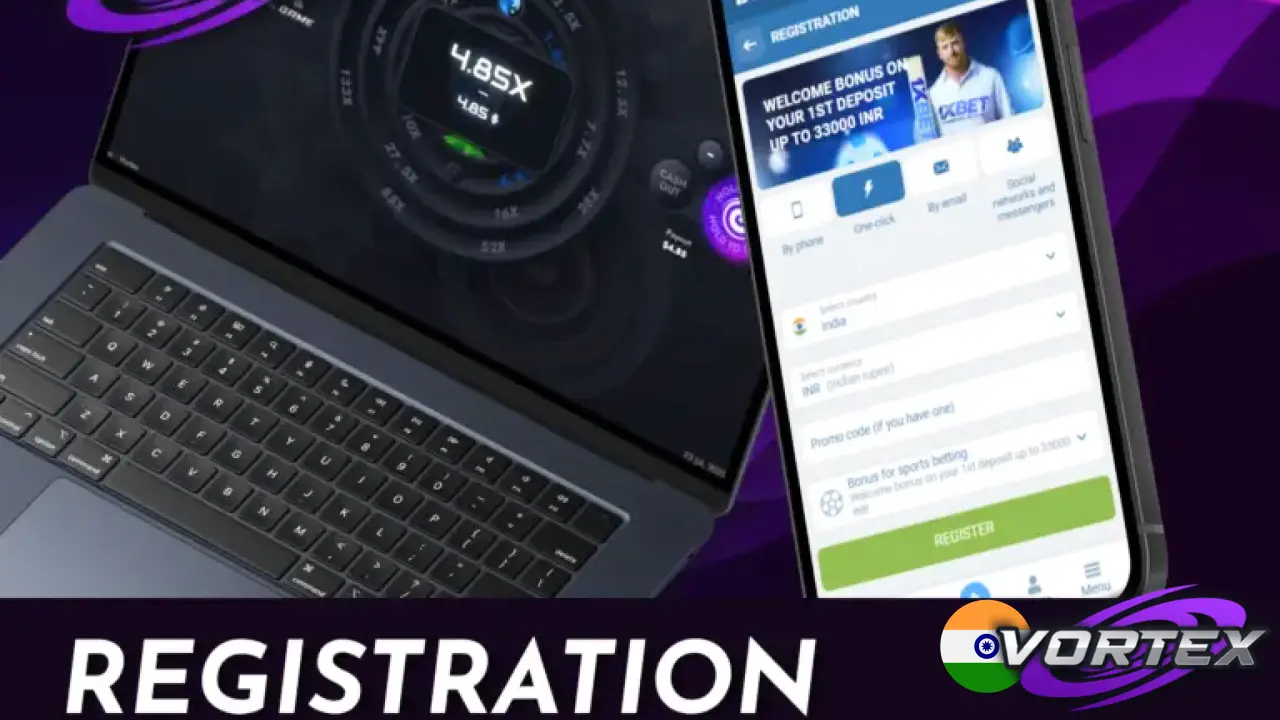 Sign up an account to play Vortex on official casino sites or apps.